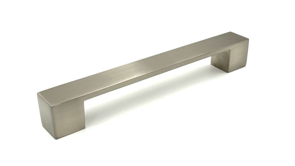 Mayfair Brushed Nickel Square Bar Handle (160mm) - Brushed Nickel Cabinet Handle