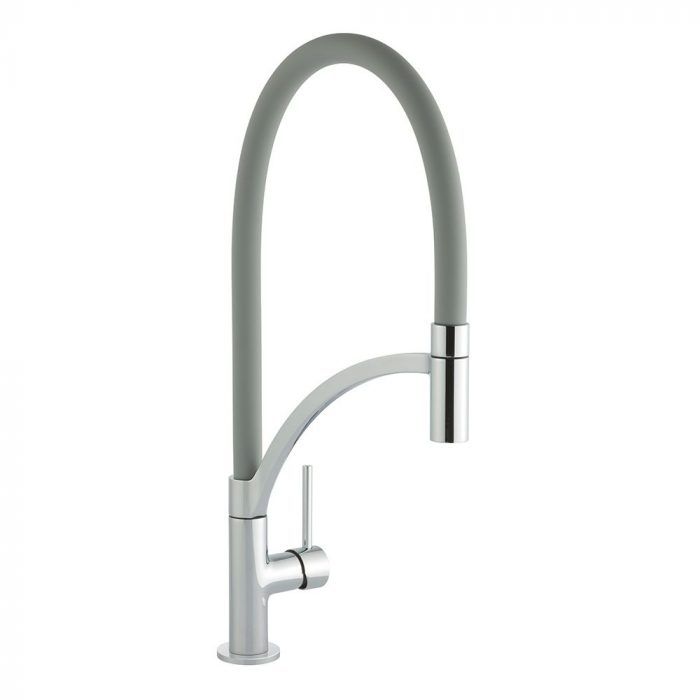 Parini Chrome & Grey Tap (Pullout)